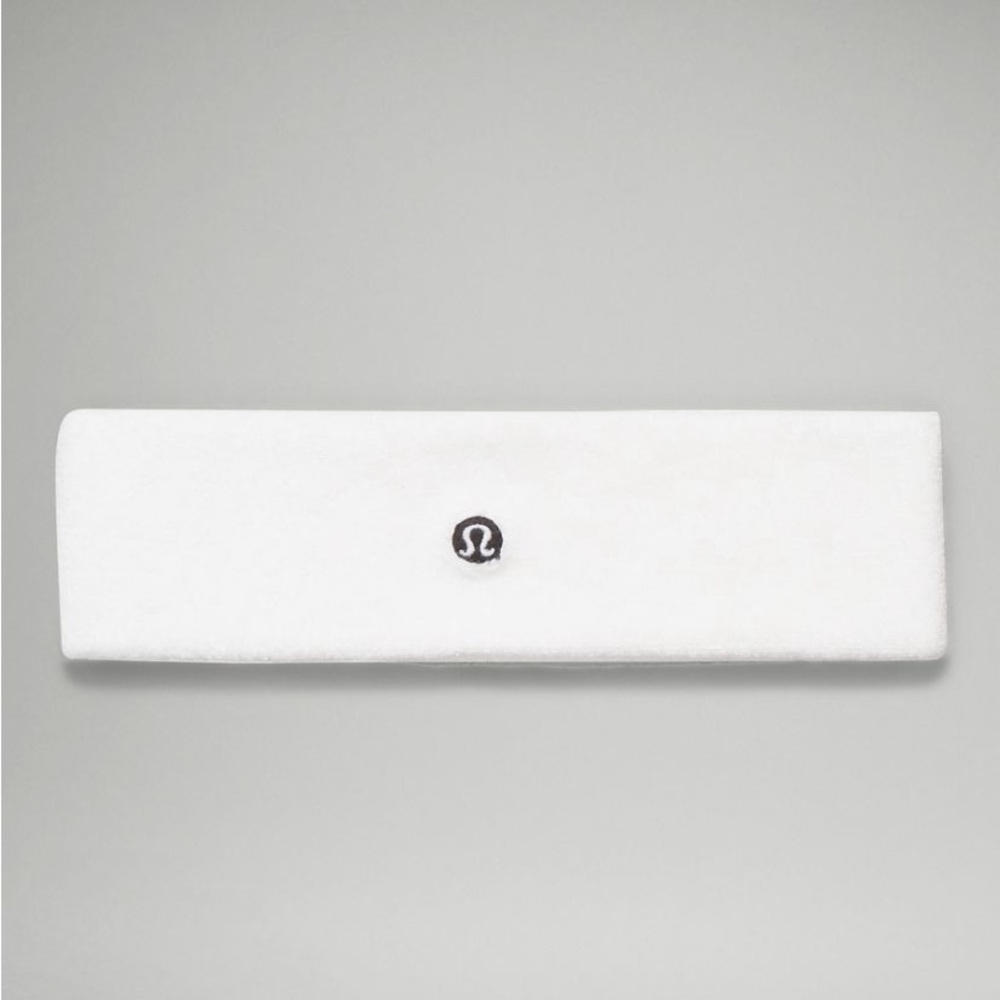NWT Lululemon Cotton Terry Headband White 76% Cotton, 21% Nylon, 3% Elastane